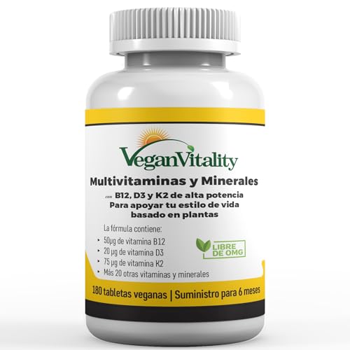 Multivitaminas y minerales veganos