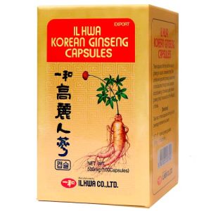 Ginseng Coreano Puro | 500 mg | 100 cápsulas | 100% Sin aditivos