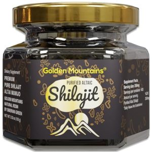 Resina de Shilajit Siberiana | Golden Mountains |  Altái Mumijo | 100g